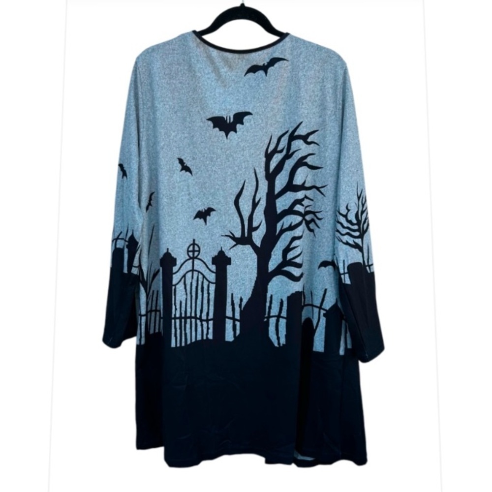NEW Gothic graveyard long cardigan 1X - Picture 6 of 8